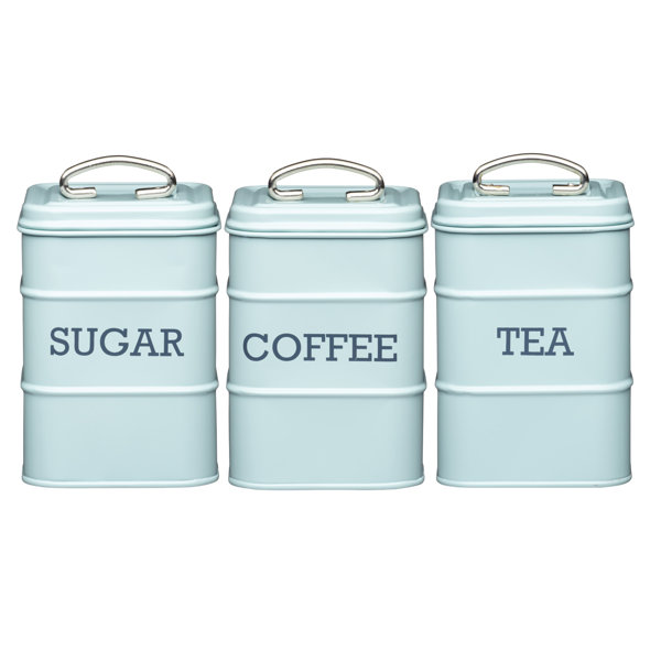 KitchenCraft Living Nostalgia 3Piece Coffee, Tea & Sugar Jar Set